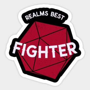 Realms Best Fighter Sticker